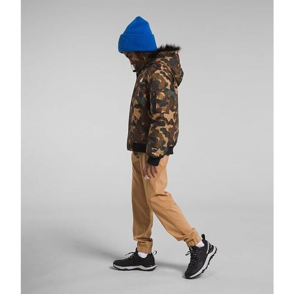 The North Face Gotham NF0A82XTORU Boys Utility Brown Camo Insulated Jacket NCL39 - Picture 2 of 9